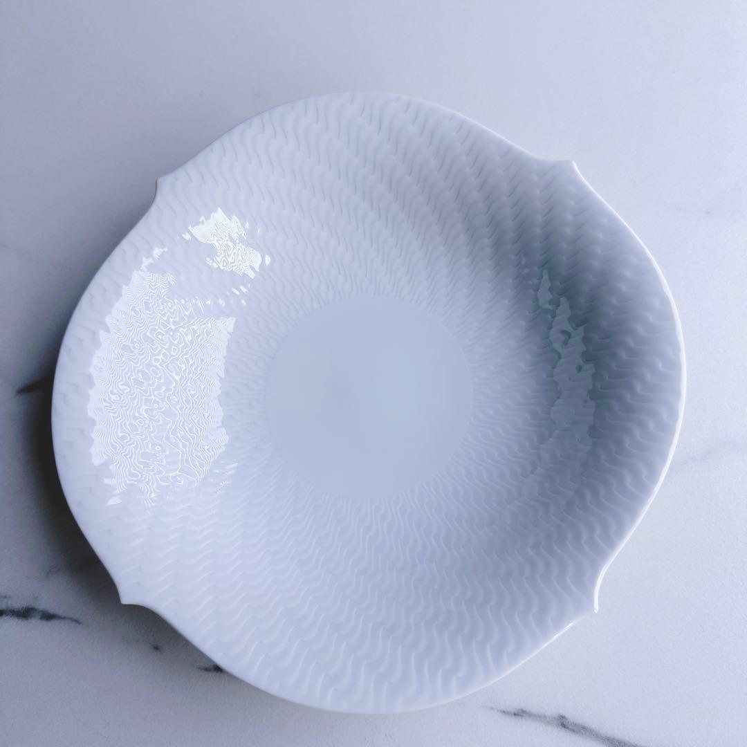 【新品・箱付き】 MEISSEN マイセン 波の戯れ サラダディッシュ 深皿 白