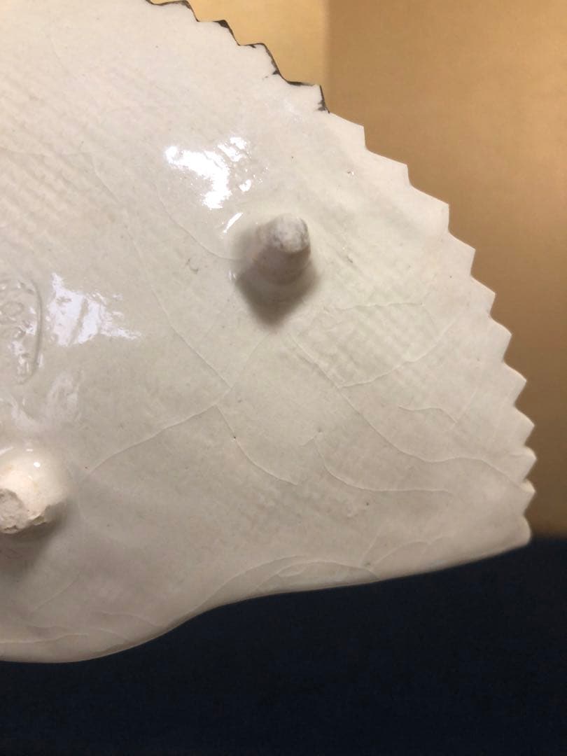 《R》美濃焼 三つ足 祝鶴皿 鶴形皿6客 変形皿 1f