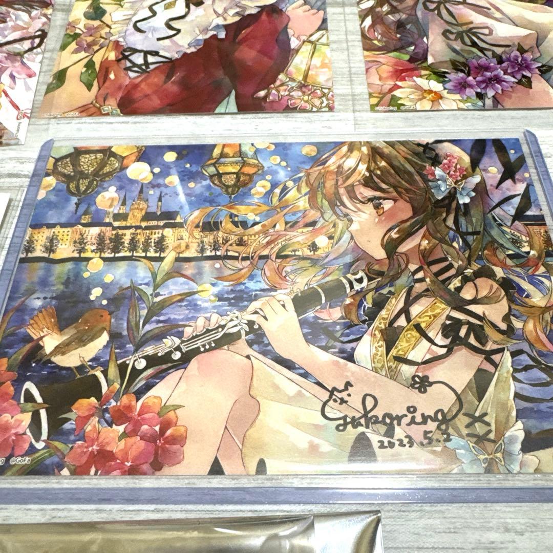 優子鈴　直筆サイン入り　ポストカード　缶バッジ　ステッカー　個展入場特典