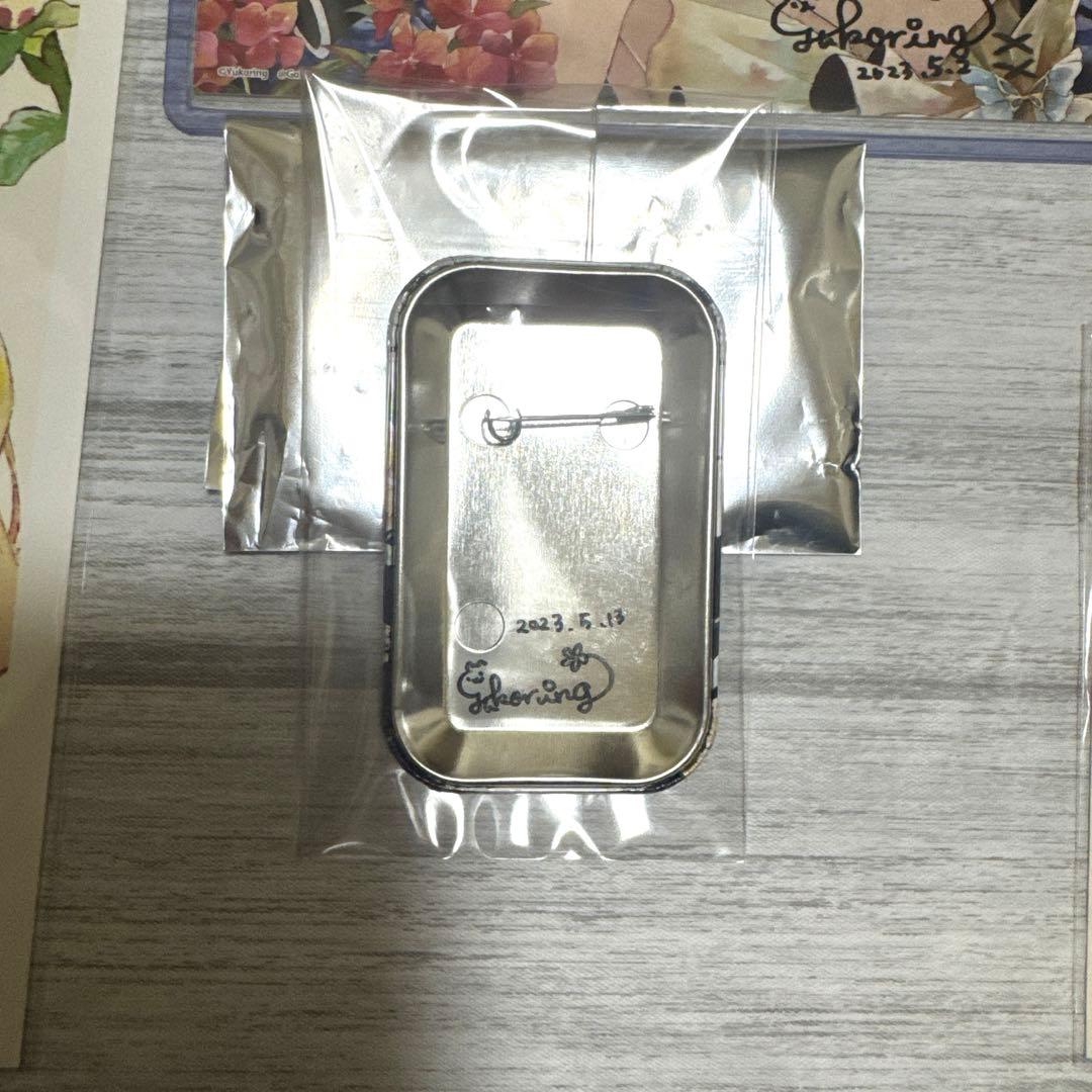 優子鈴　直筆サイン入り　ポストカード　缶バッジ　ステッカー　個展入場特典