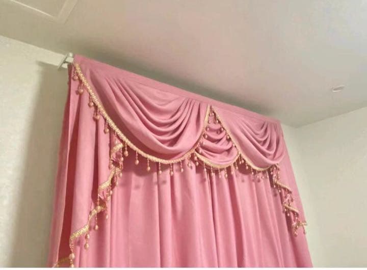 高級　豪華　落ち着き　上品カーテン　レースカーテン　ドレープカーテン　二色