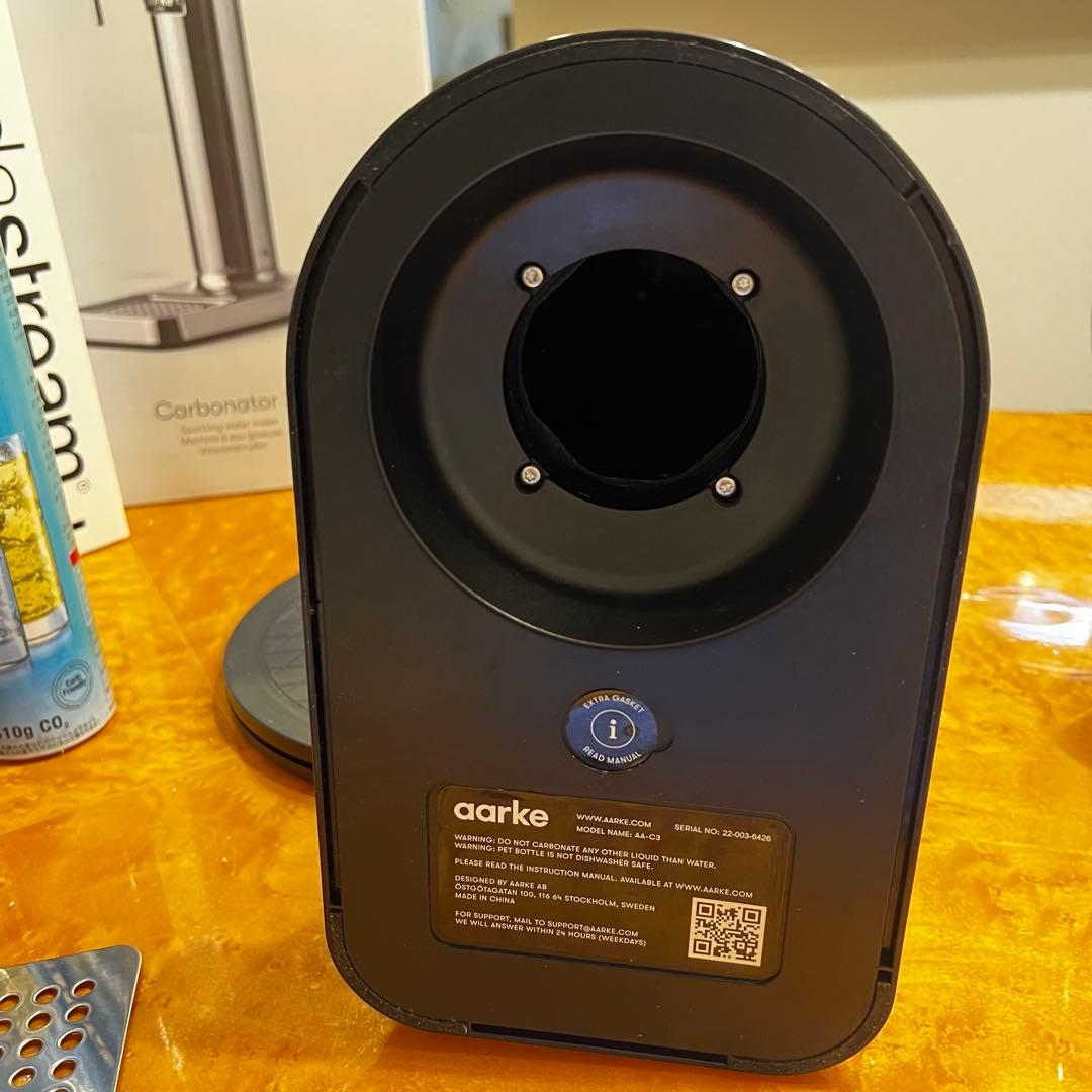 新品同様 AARKEカーボネーター3 (MB)満タンガス1〜3選択可、1Lボトル