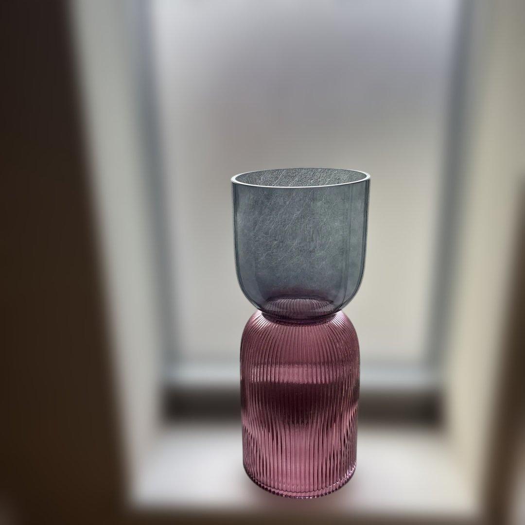 KARE マーベラス デュオ パープルグレー 40cm フラワーベース