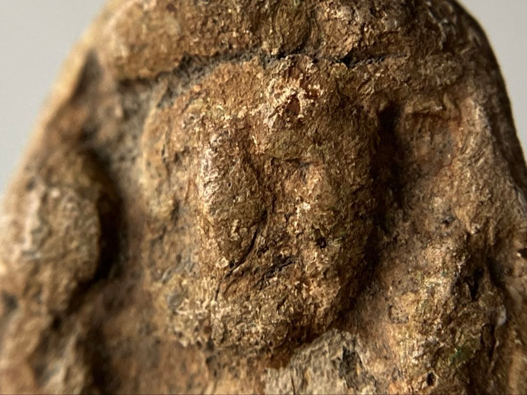 【古相 小さい大黒天 土人形 約3.5㎝ 江戸時代頃】骨董仏像郷土玩具豆仏民藝