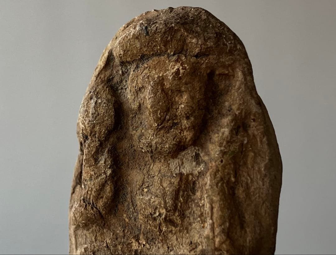 【古相 小さい大黒天 土人形 約3.5㎝ 江戸時代頃】骨董仏像郷土玩具豆仏民藝