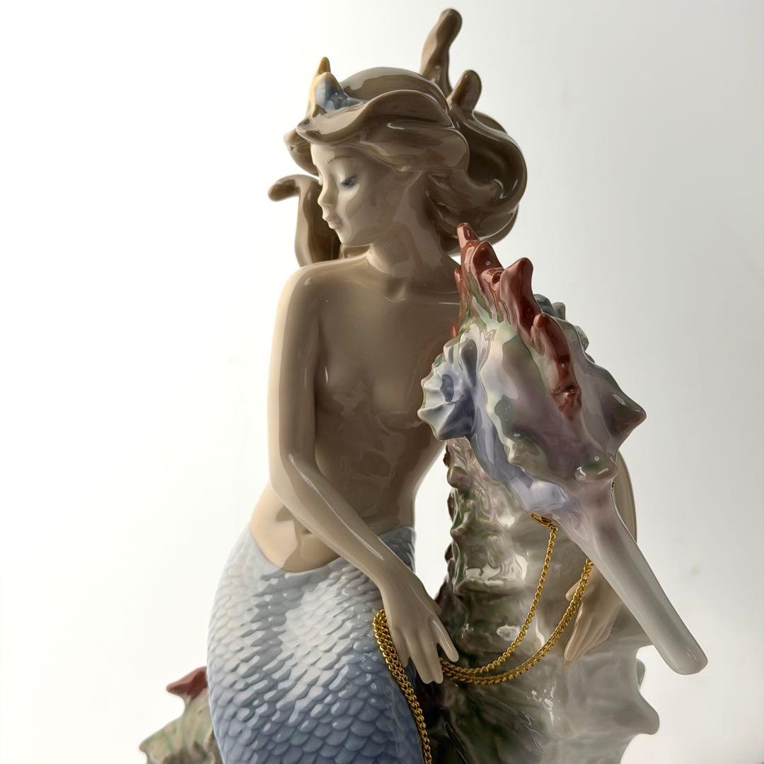 リヤドロ　lladro 人魚　マーメイド　海の皇女　廃盤