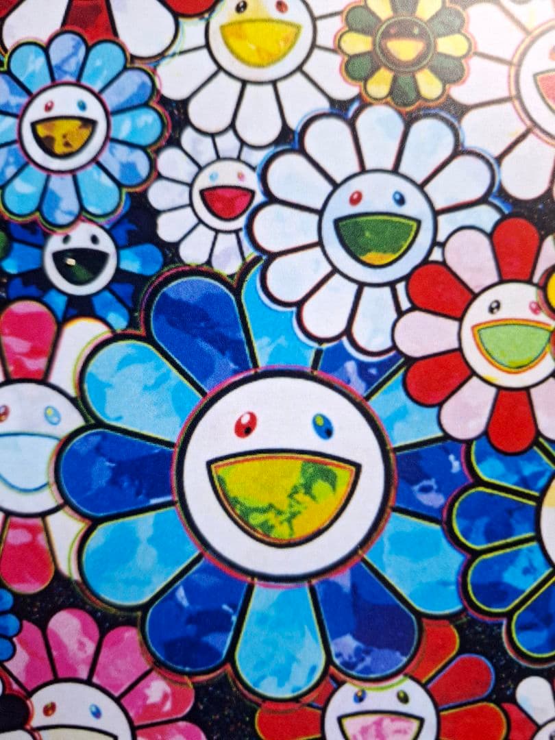 村上隆作品ポスター『未来はきっと笑顔になる！きっと！』　　　奈良美智　草間彌生