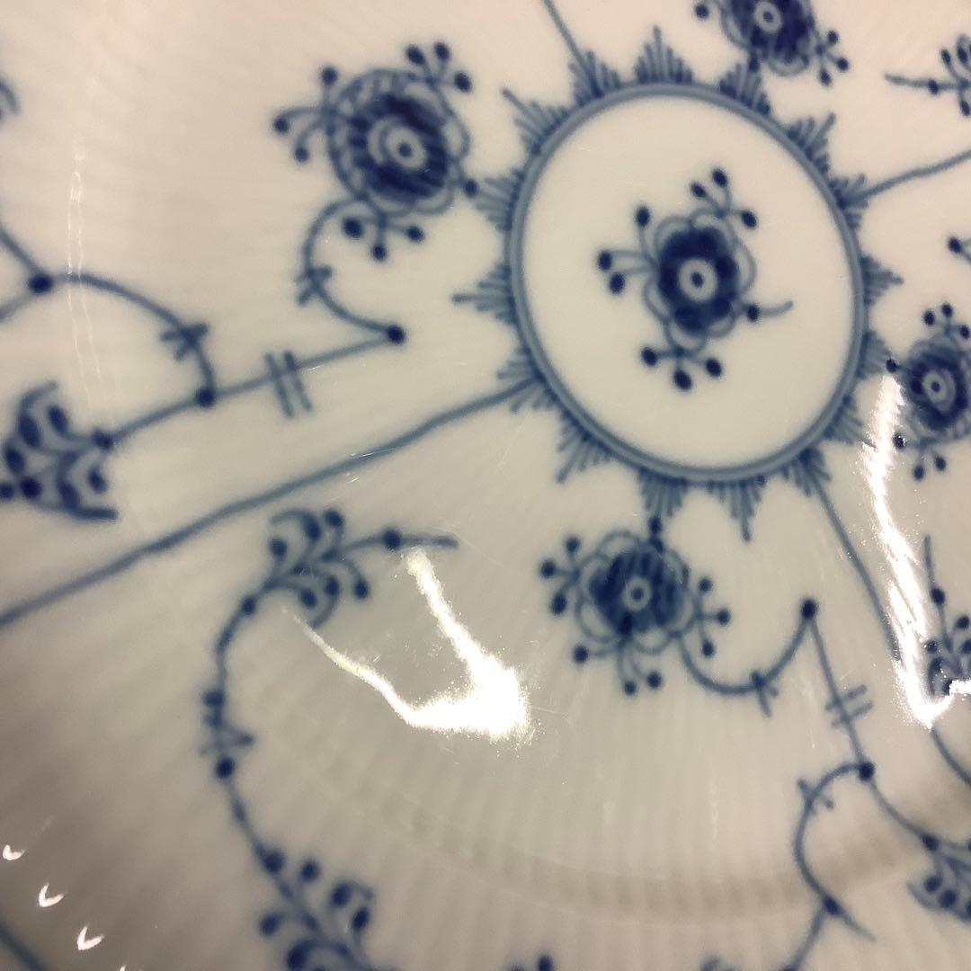 ロイヤルコペンハーゲン 19cm ブルーフルーテッド プレイン プレート　２枚