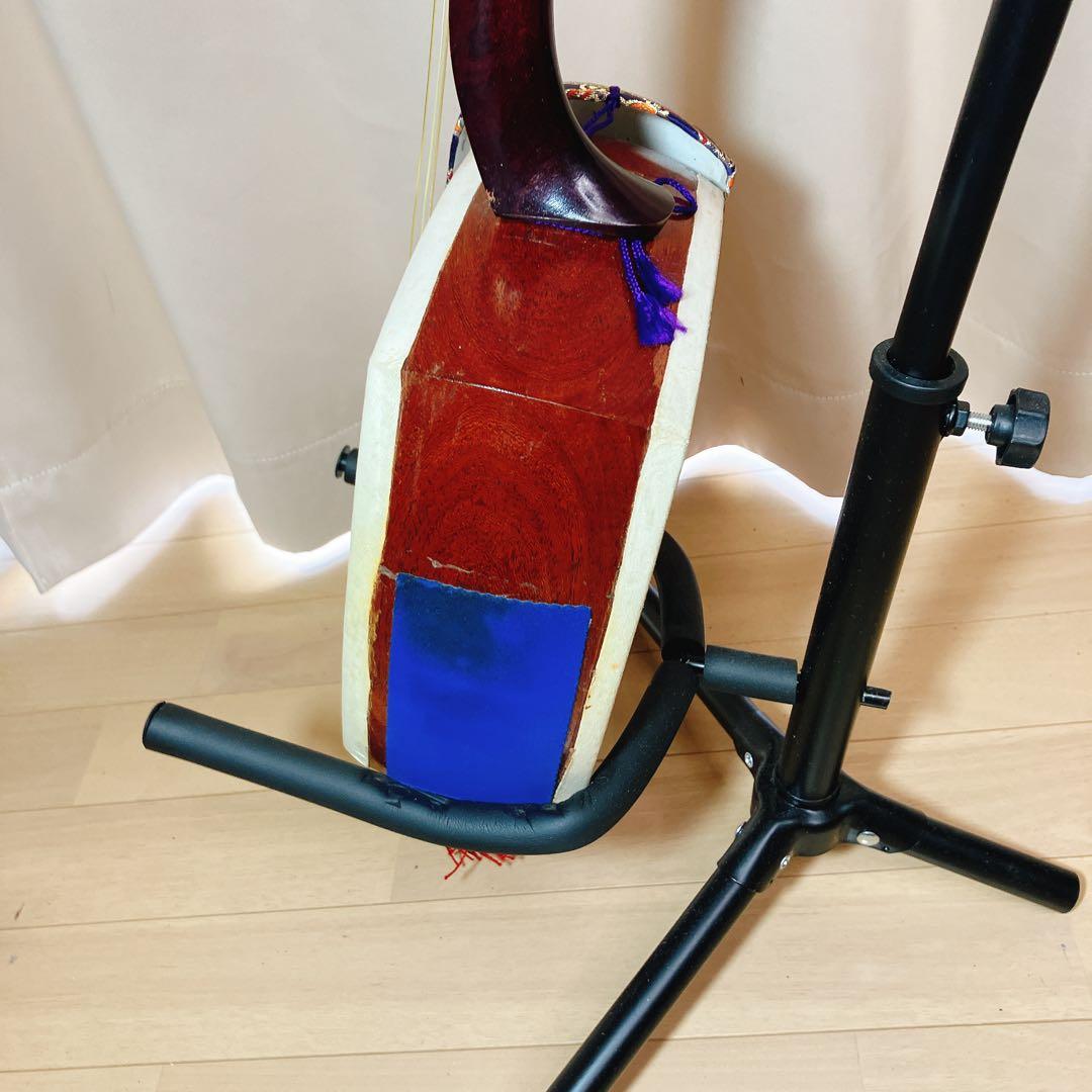 現状品】細棹 三味線 セット 付属品多数 ケース付 初心者向け 和楽器