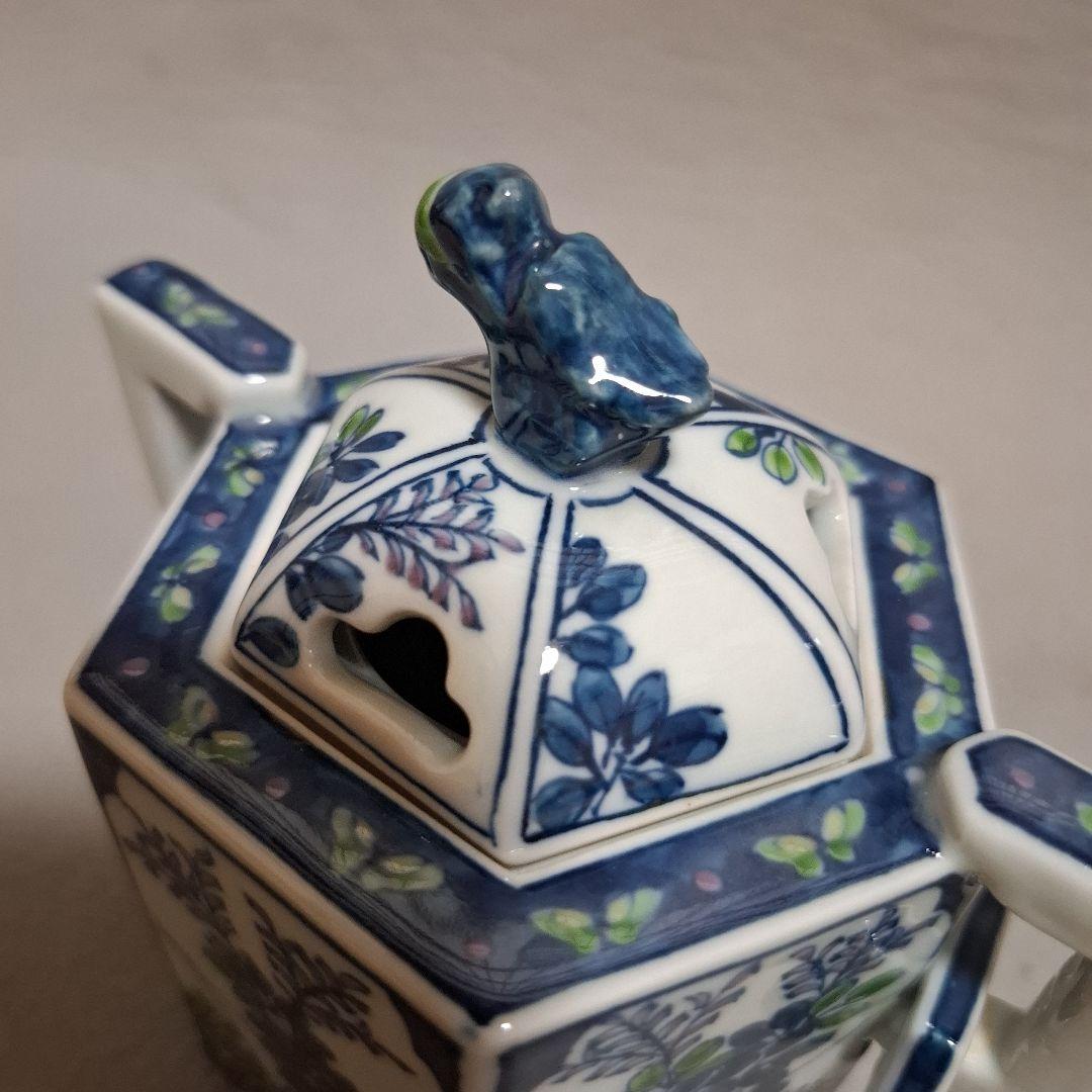 有田焼　二宮閑山　香炉　置物　インテリア　希少　茶道具　お香　三足　床間　陶器