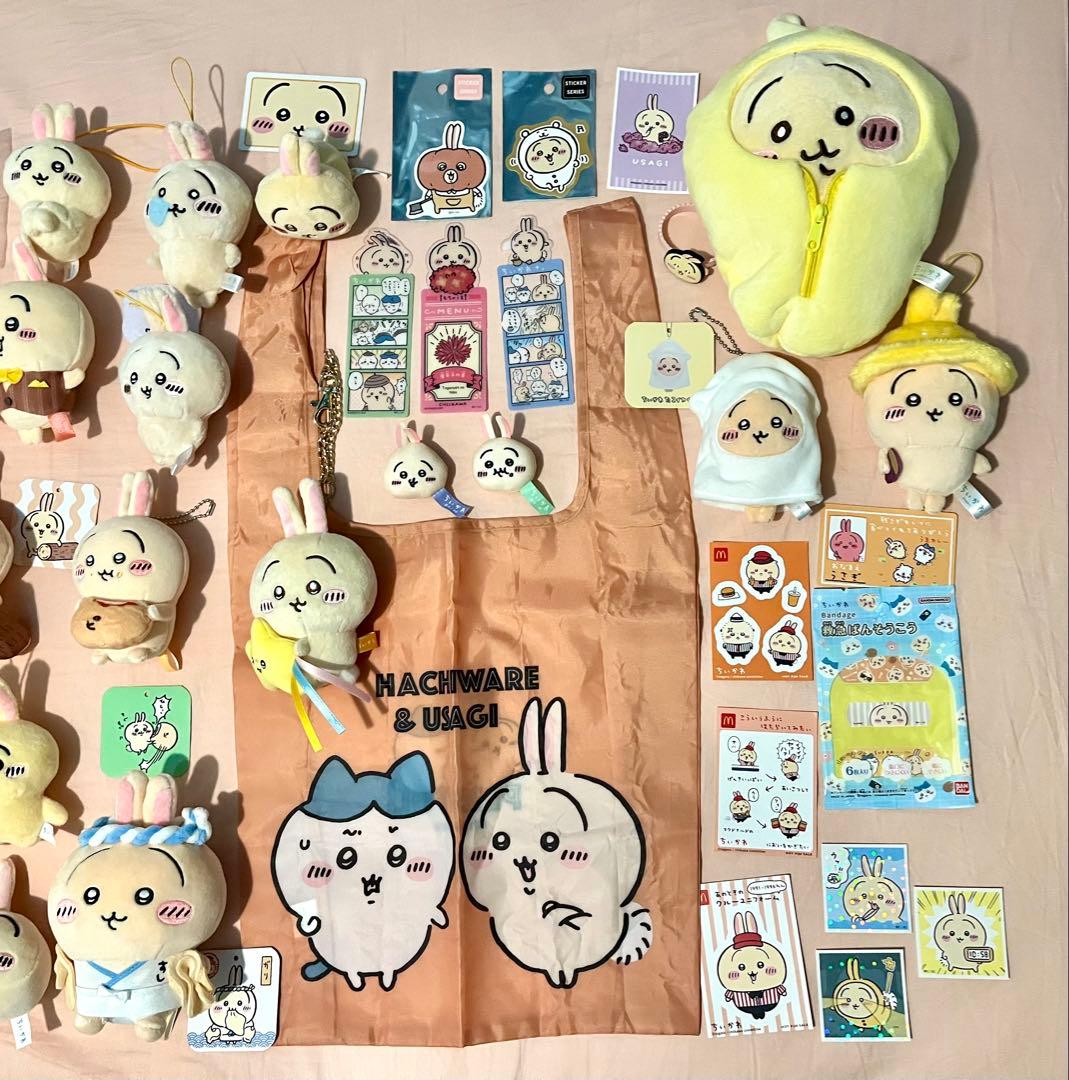 【新品未使用】ちいかわ　うさぎ　グッズまとめ売り　ぬいぐるみ　マスコット　シール