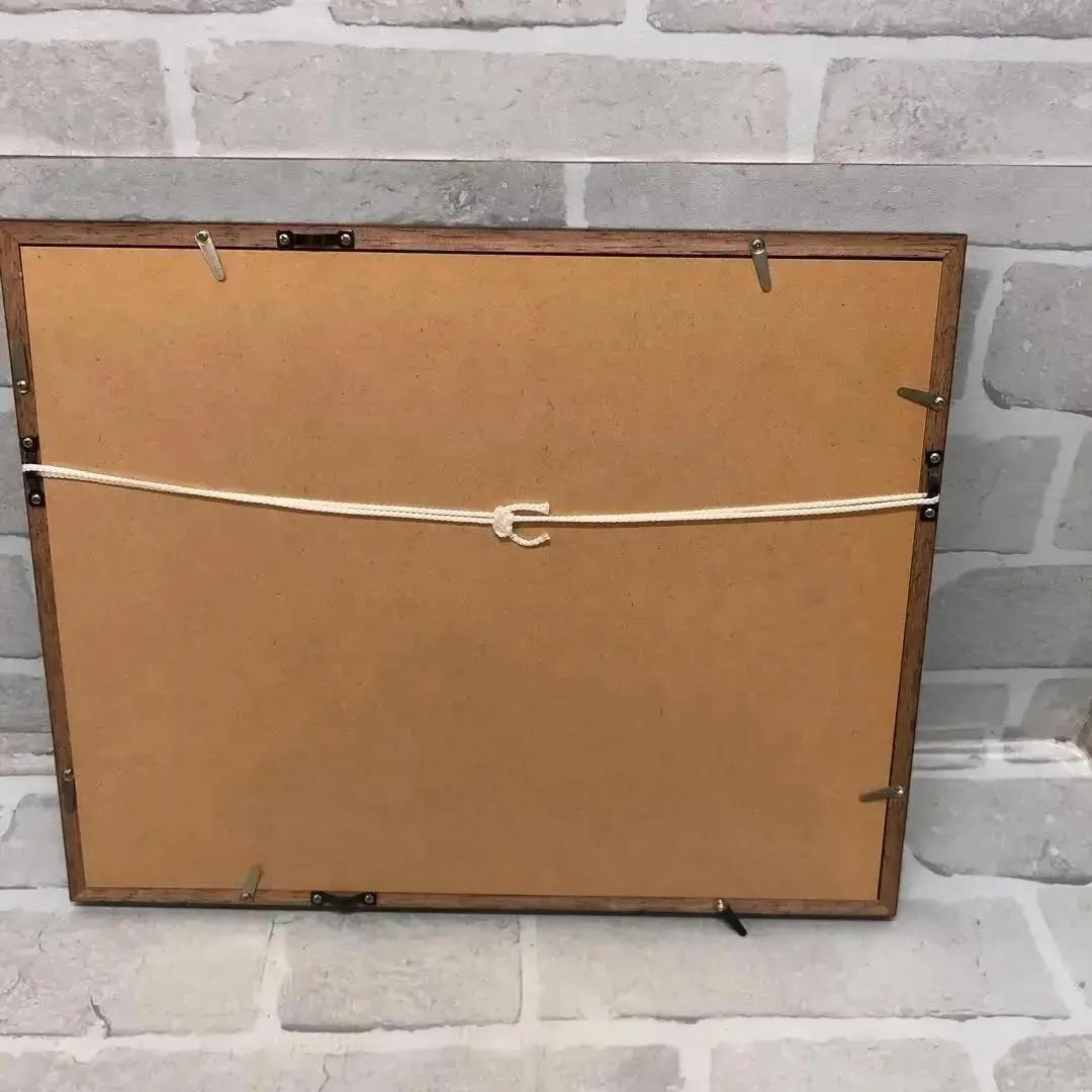 M115 ヘザーブラウン 絵画 2点セット 額縁付き