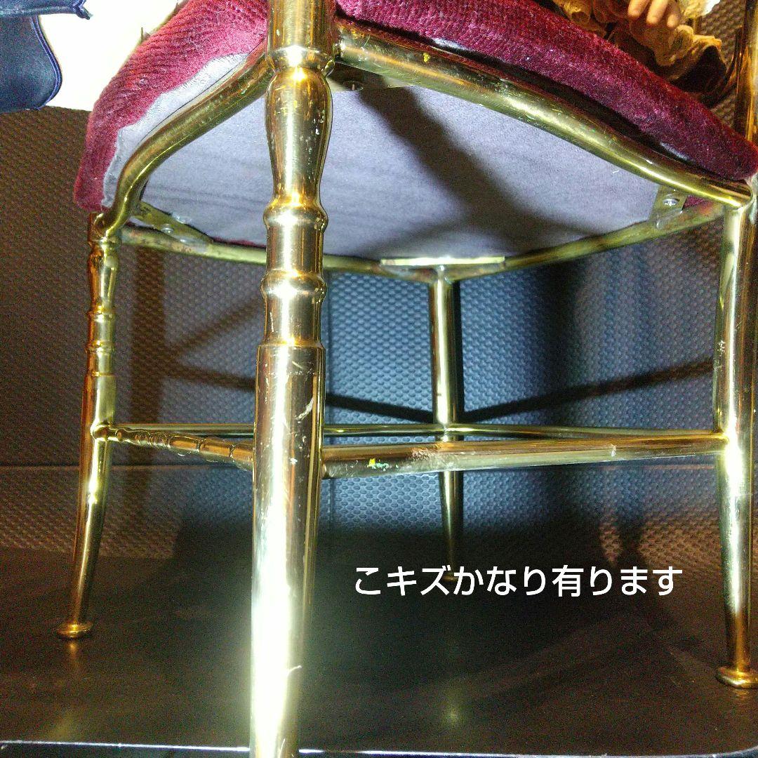 アンティーク 大型ビスクドール専用真鍮製椅子 イタリア製 ハンドメイド