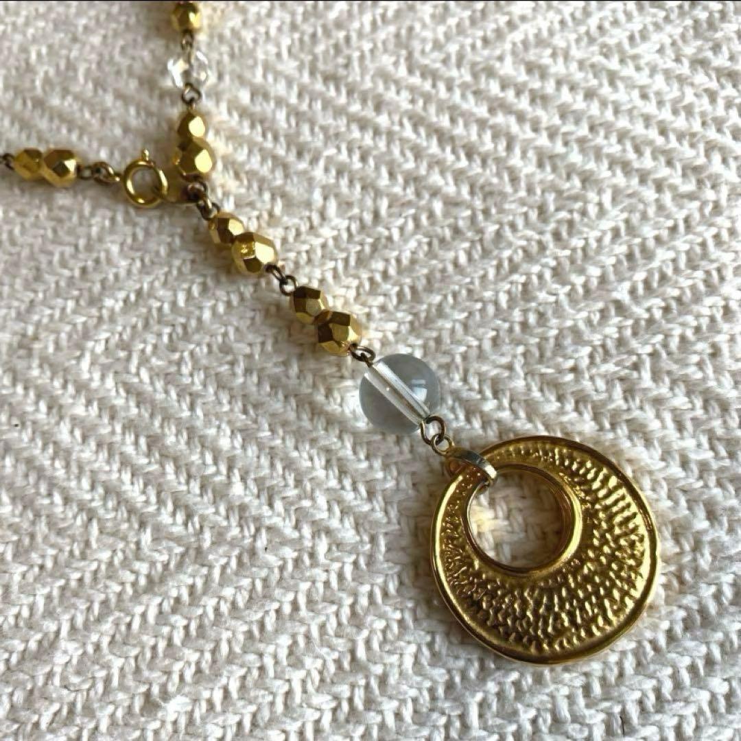 本水晶クリスタルネックレス ペンダントトップ2 ダウンジング ロザリオ 数珠