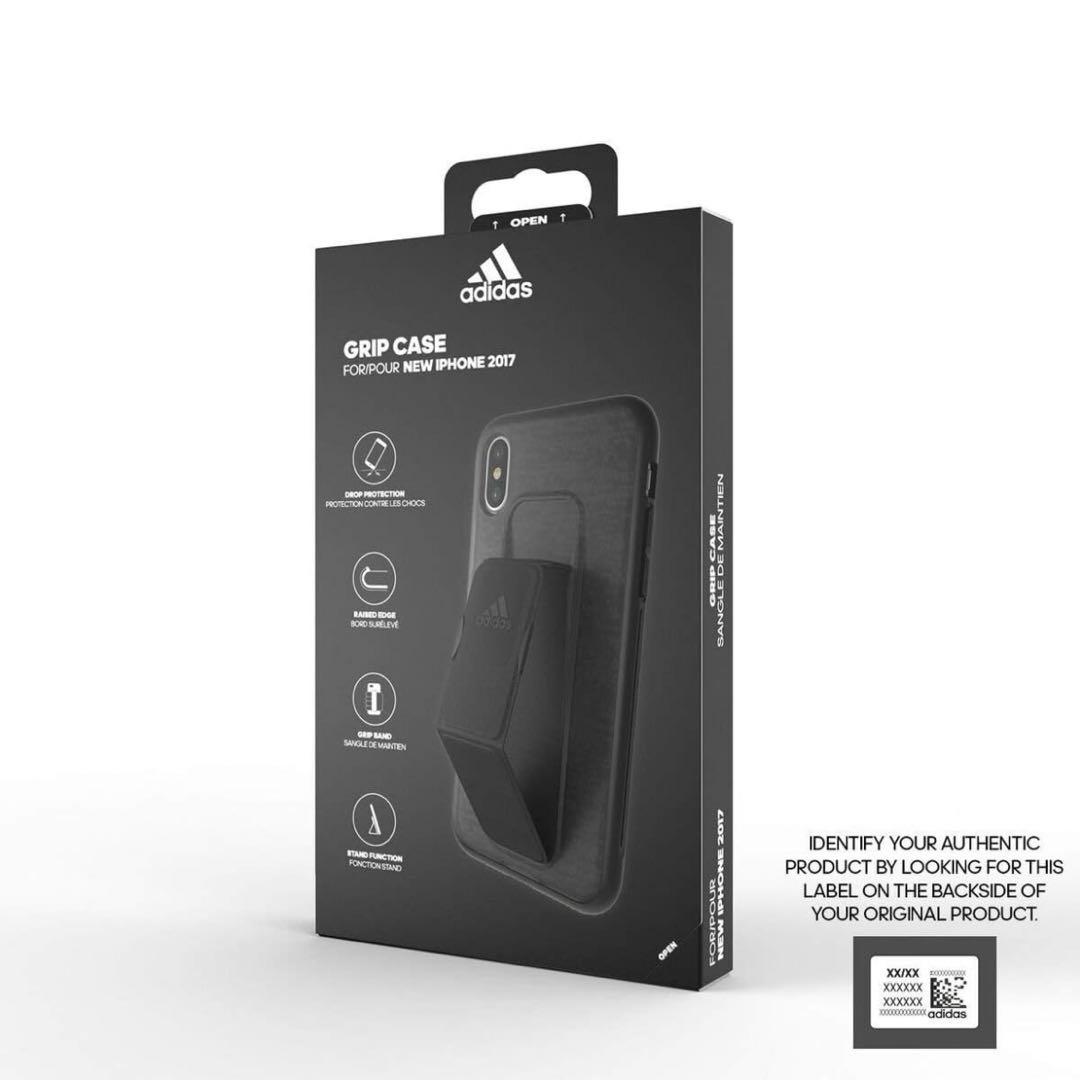 アディダスパフォーマンス iPhone Xケース スタンド機能 ブラック