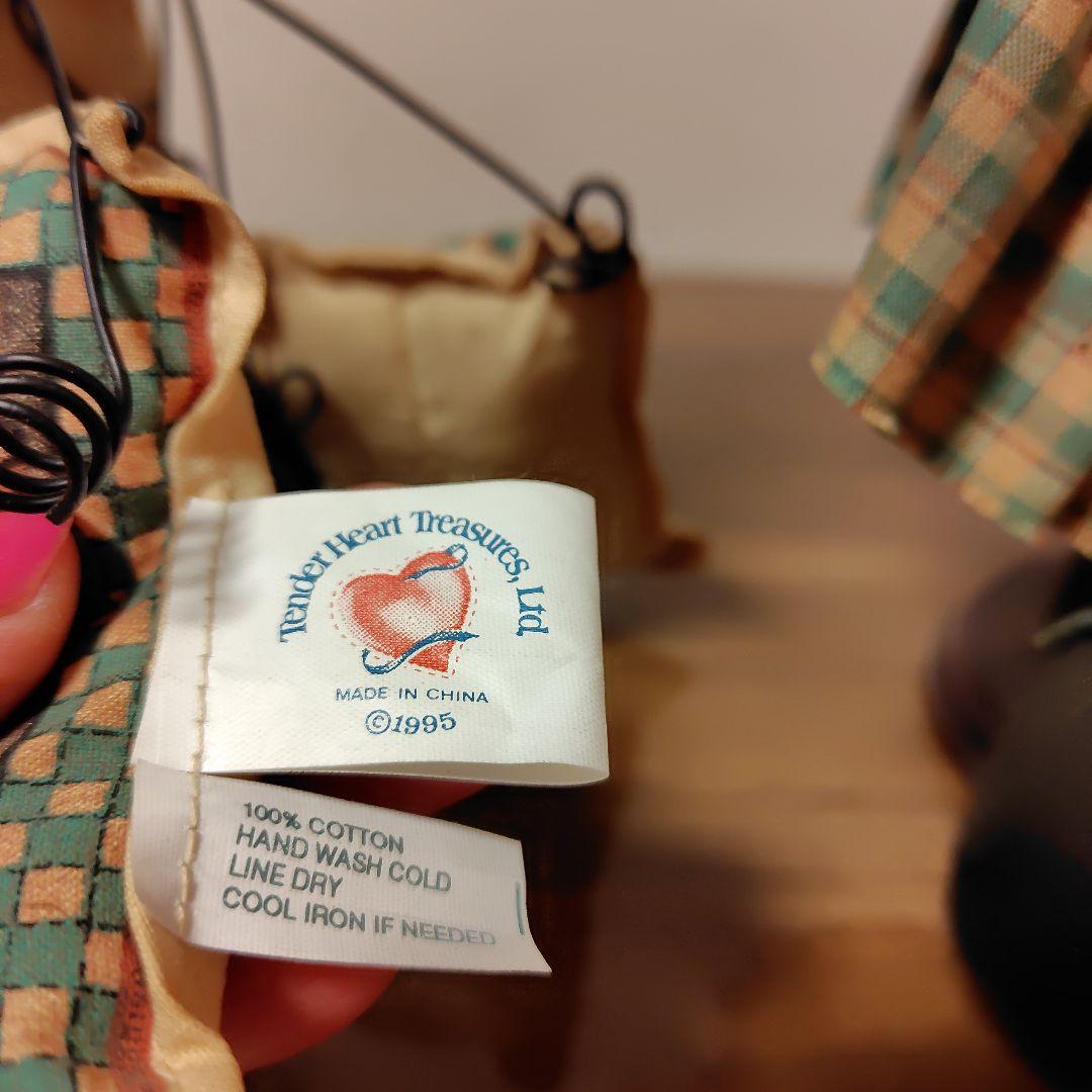 カントリー雑貨　アメリカテンダーハート　男の子と女の子ペア