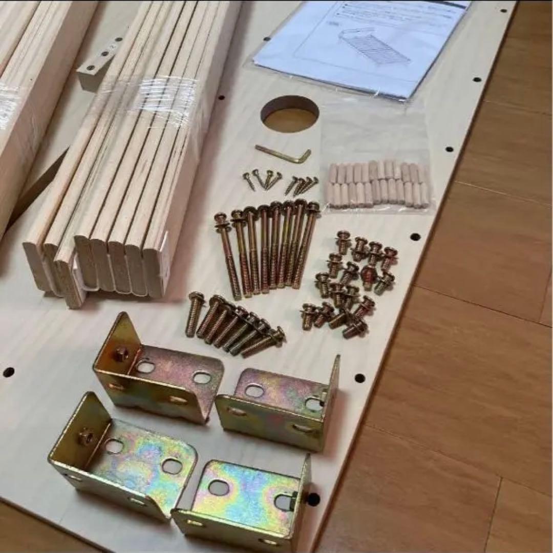 ✨美品❣️✨【ダンスのゲン】シングル宮付きすのこベッド♪フレーム単品／コンセント付