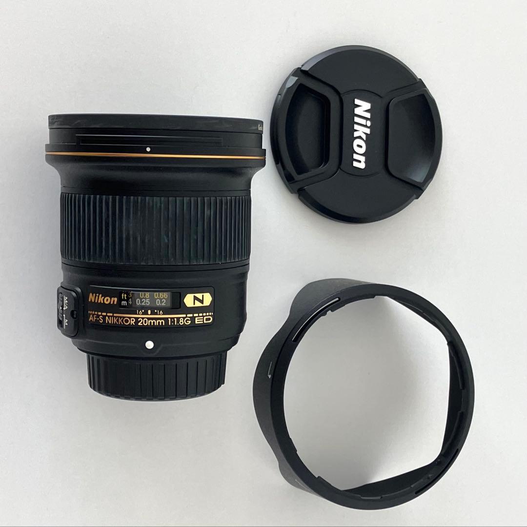 専用NIKKOR AF-S 20mm f/1.8G ED（レンズプロテクト付き）