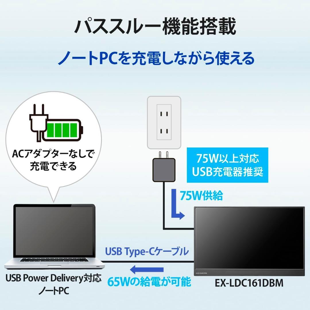 アイ・オー・データ モバイルモニター 15.6インチ フルHD