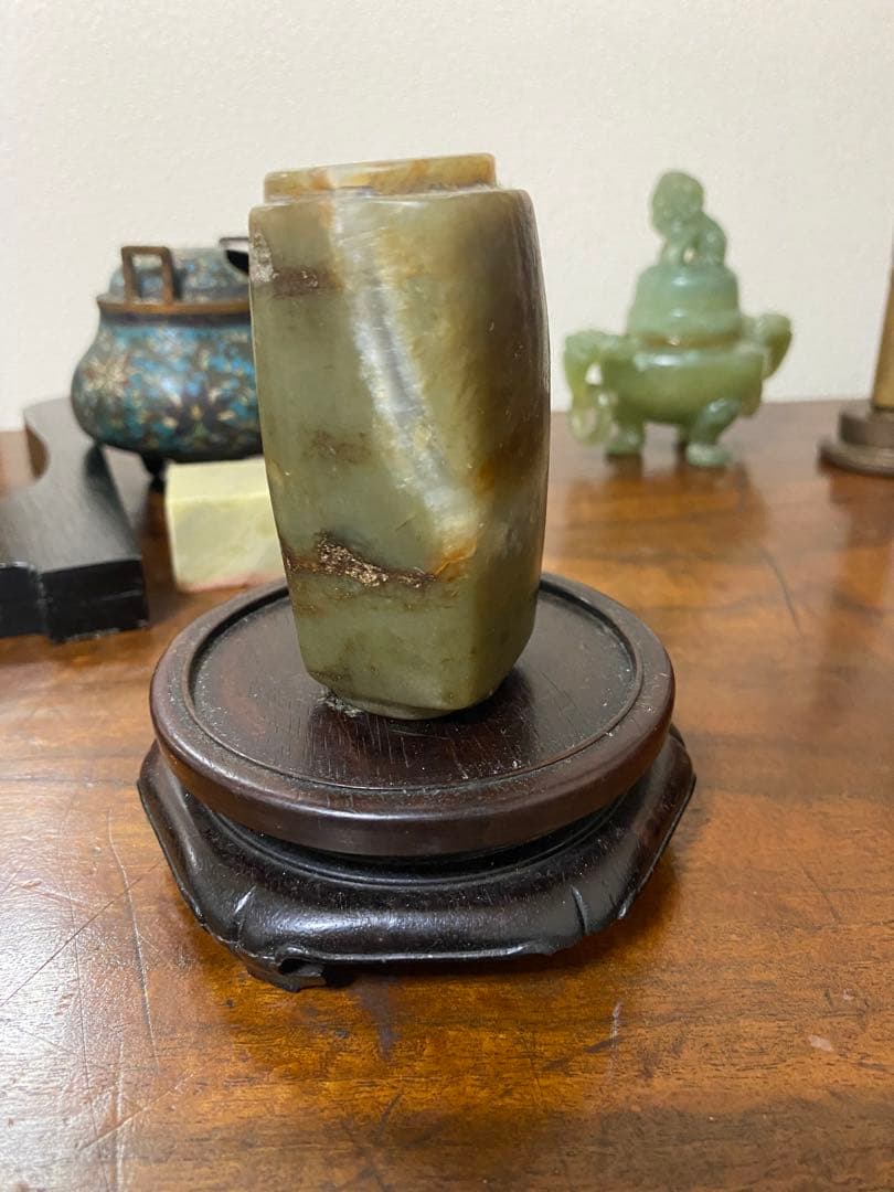 古玉 玉琮 黄玉 唐物 古玩