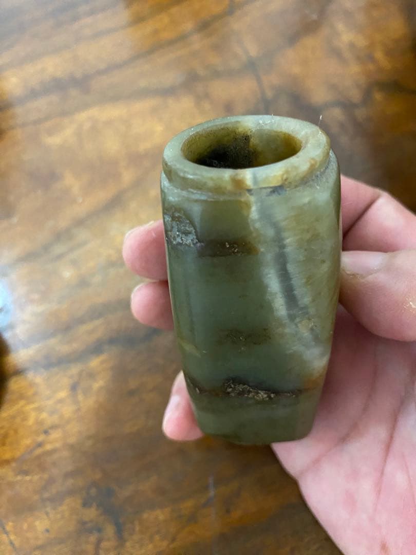 古玉 玉琮 黄玉 唐物 古玩