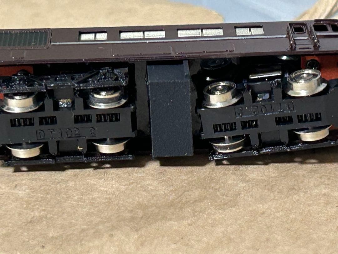 【訳あり①】ワールド工芸 Nゲージ DD50 茶 2両セット　メーカー完成品