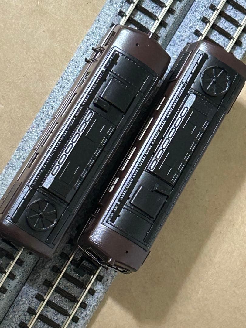 【訳あり①】ワールド工芸 Nゲージ DD50 茶 2両セット　メーカー完成品