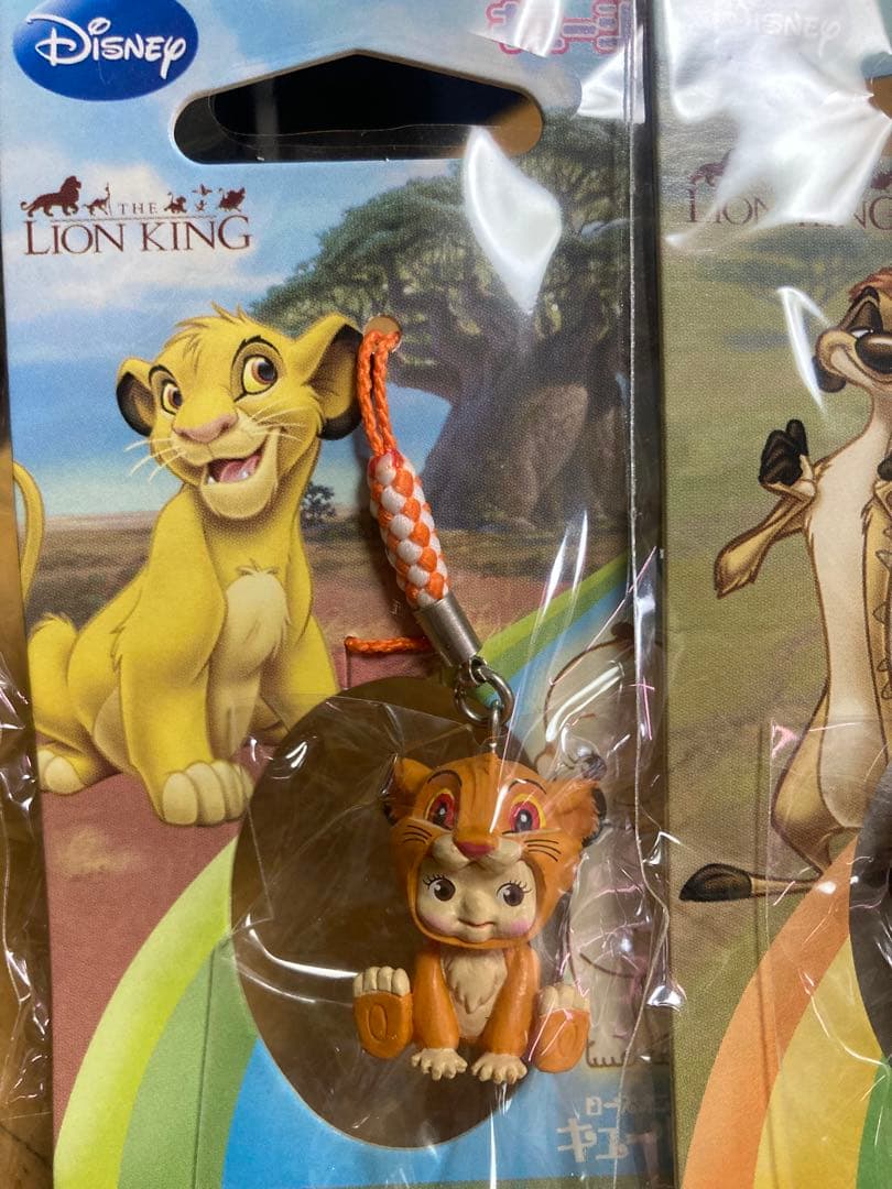 ライオン・キング ディズニー ストラップ3種セット(シンバ、ティモン、プンバァ)