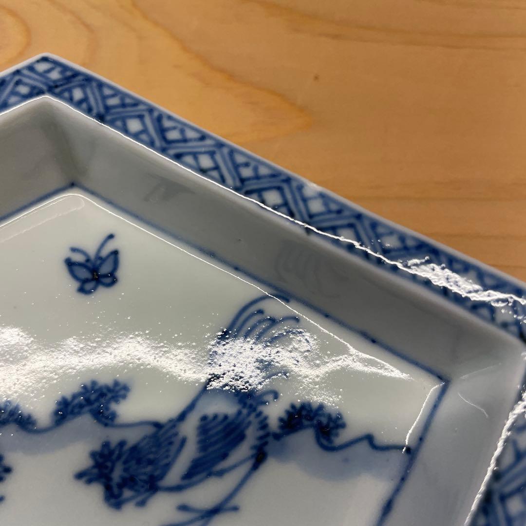 宮永東山　菁華鶏図　結文形小皿　10客　共箱あり　魯山人向附向付