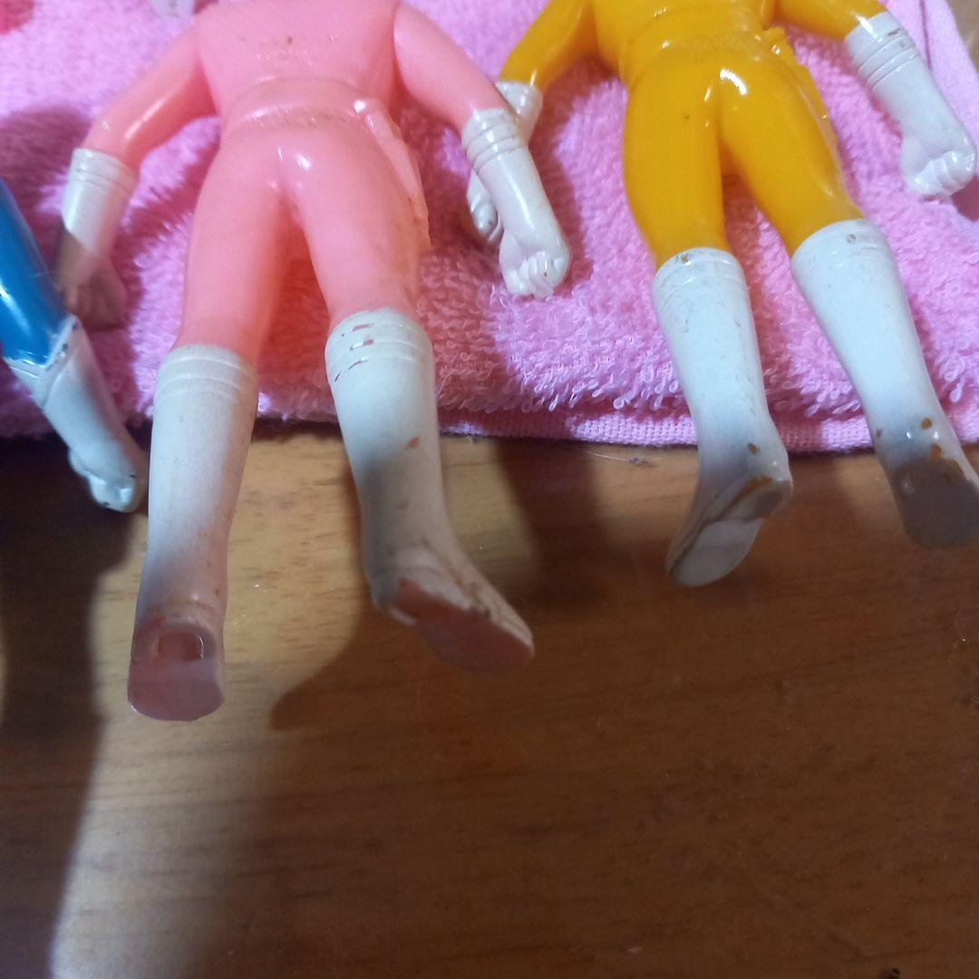 戦隊ヒーロー女性戦士ソフビ８体セット✨平成レトロ✨ヴィンテージソフビ✨