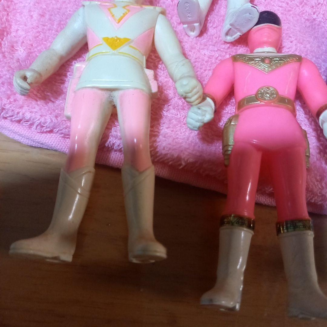 戦隊ヒーロー女性戦士ソフビ８体セット✨平成レトロ✨ヴィンテージソフビ✨