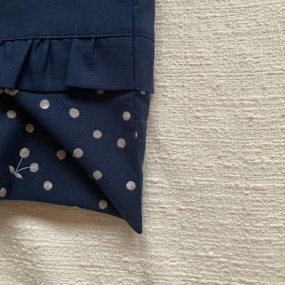 さらなみ！無地フリルさくらんぼドット柄レッスンバッグ+体操服袋+上履き入れ