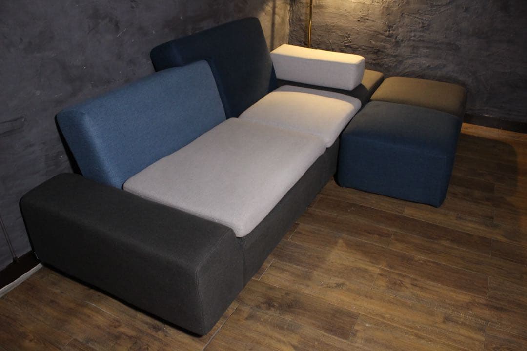 首都圏送無料〜ARMONIA ERNO23万テトリス型 アートデザイン　ソファー