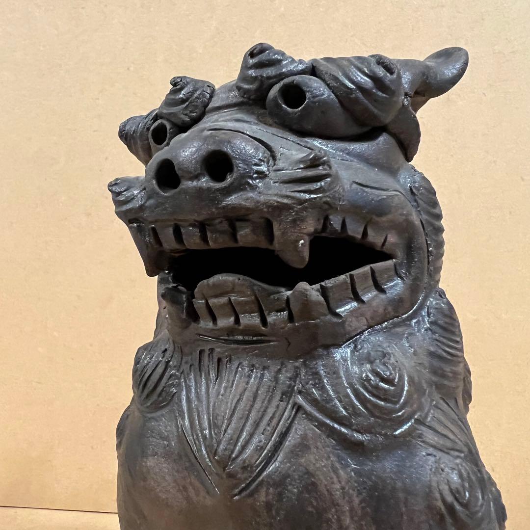 島袋常栄 シーサー 置物 沖縄 獅子 狛犬 神様 守神 魔除け 縁起物 オブジェ