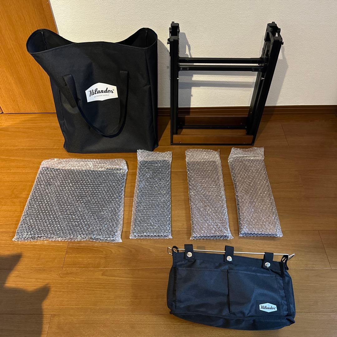 【中古品】ハイランダー リットテーブル（オプションセット売り）