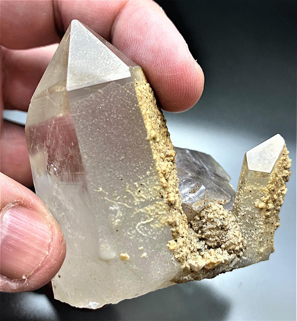 中国湖南省 揺崗仙鉱山　フローライトonクォーツ　　鉱物標本　原石