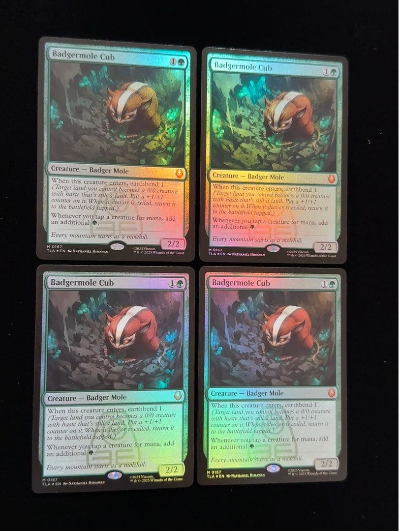 【foil】アナグマモグラの仔　英語　4枚セット