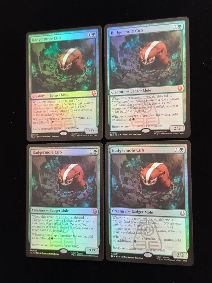 【foil】アナグマモグラの仔　英語　4枚セット