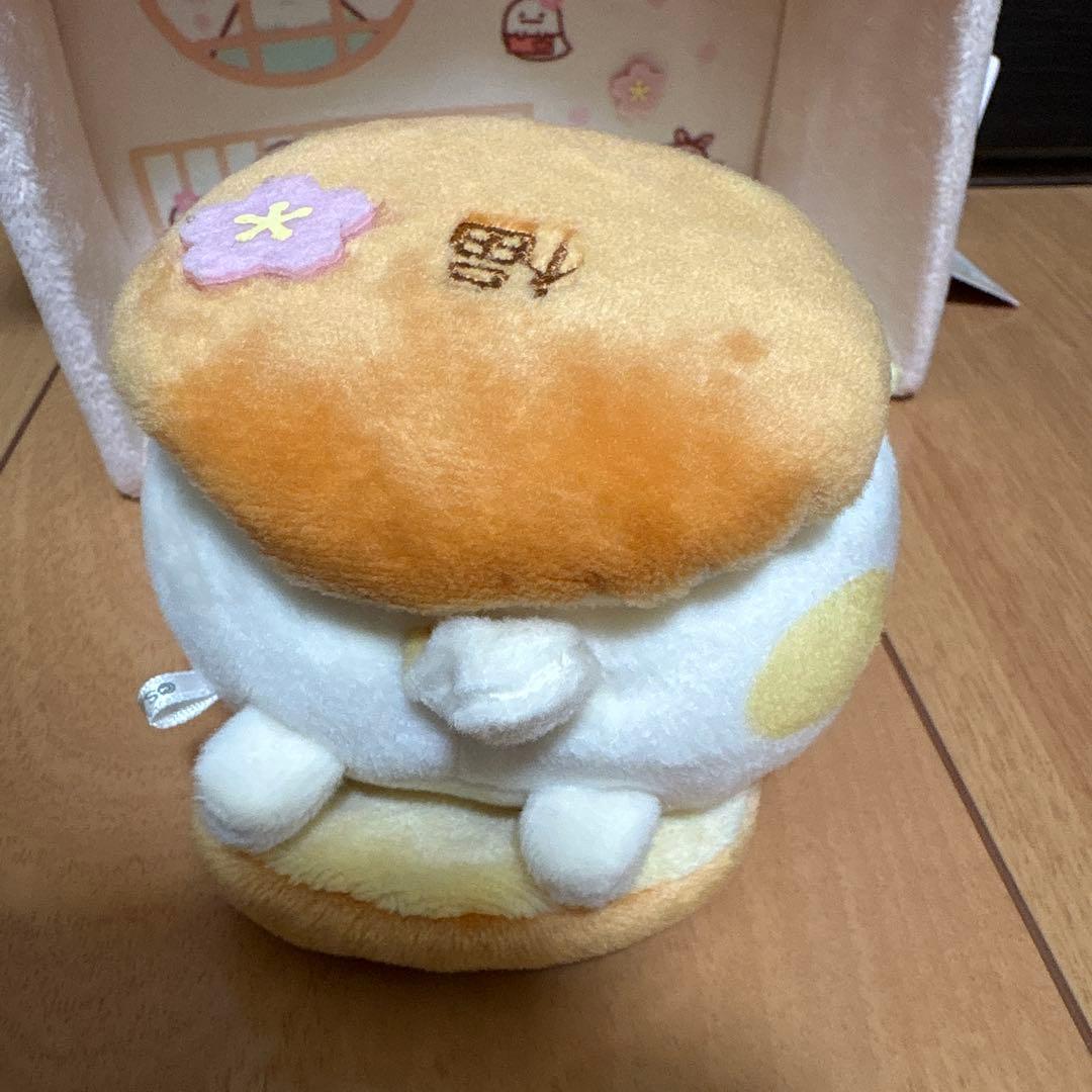 新品タグ　すみっコぐらし　和風　すみっこハウス　どらねこ大福　てのりぬいぐるみ