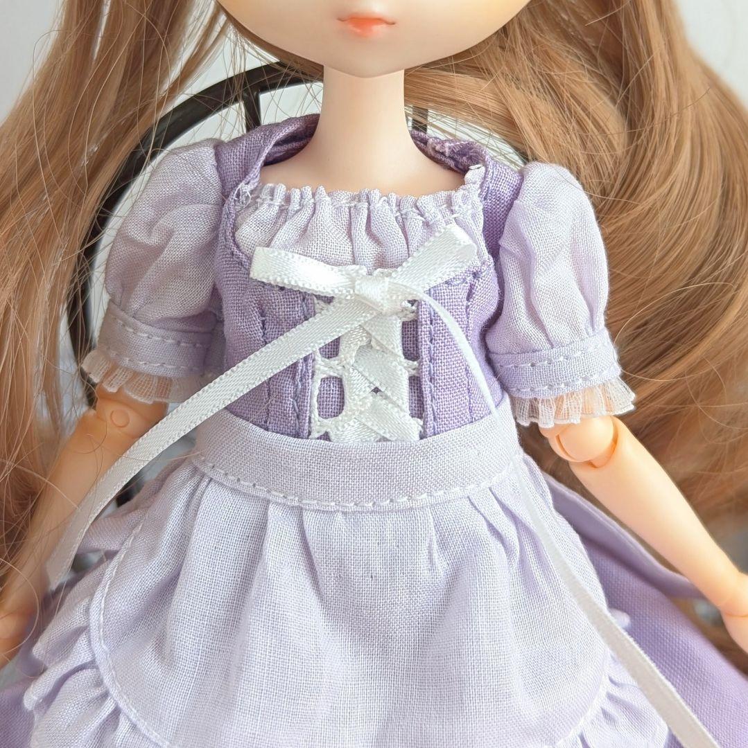 1559【ハルモニアブルーム ワンピース】ラベンダーのディアンドル風ワンピース