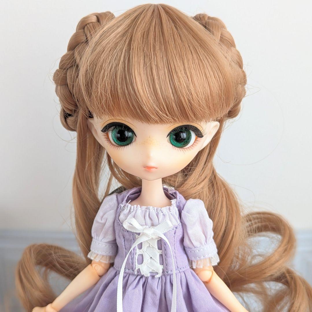 1559【ハルモニアブルーム ワンピース】ラベンダーのディアンドル風ワンピース