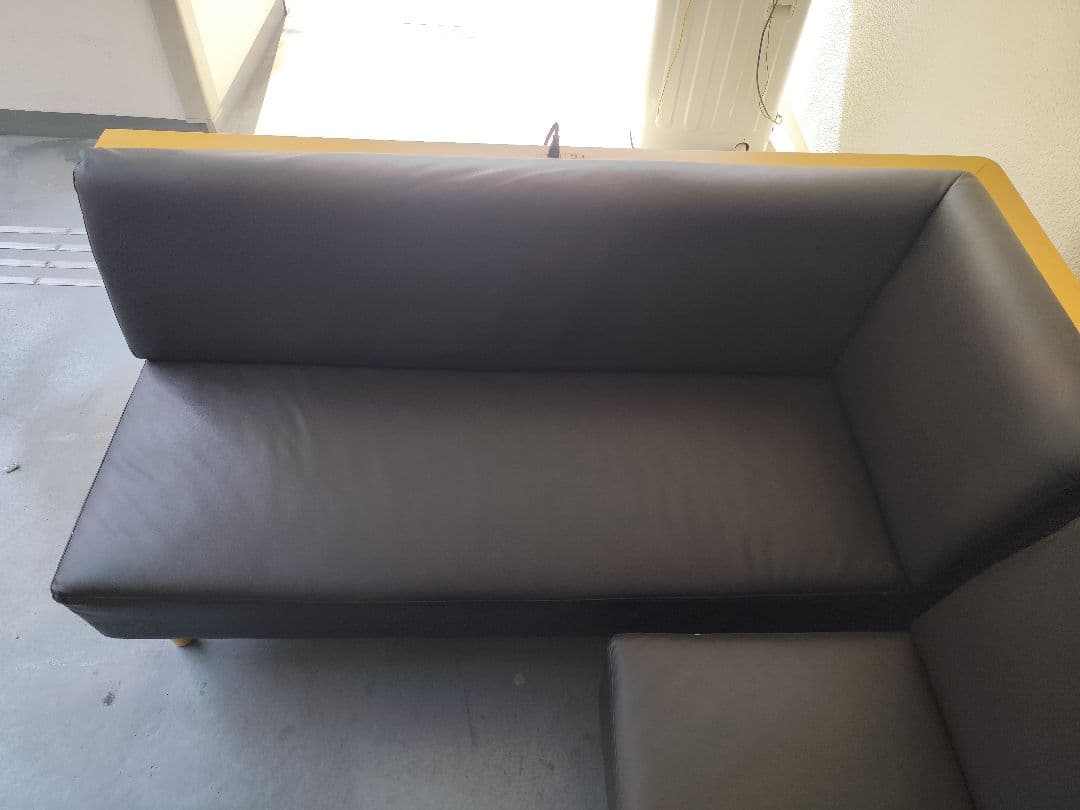 【関東限定】ニトリ ダイニングソファセット L字 コンセント付き ブラック