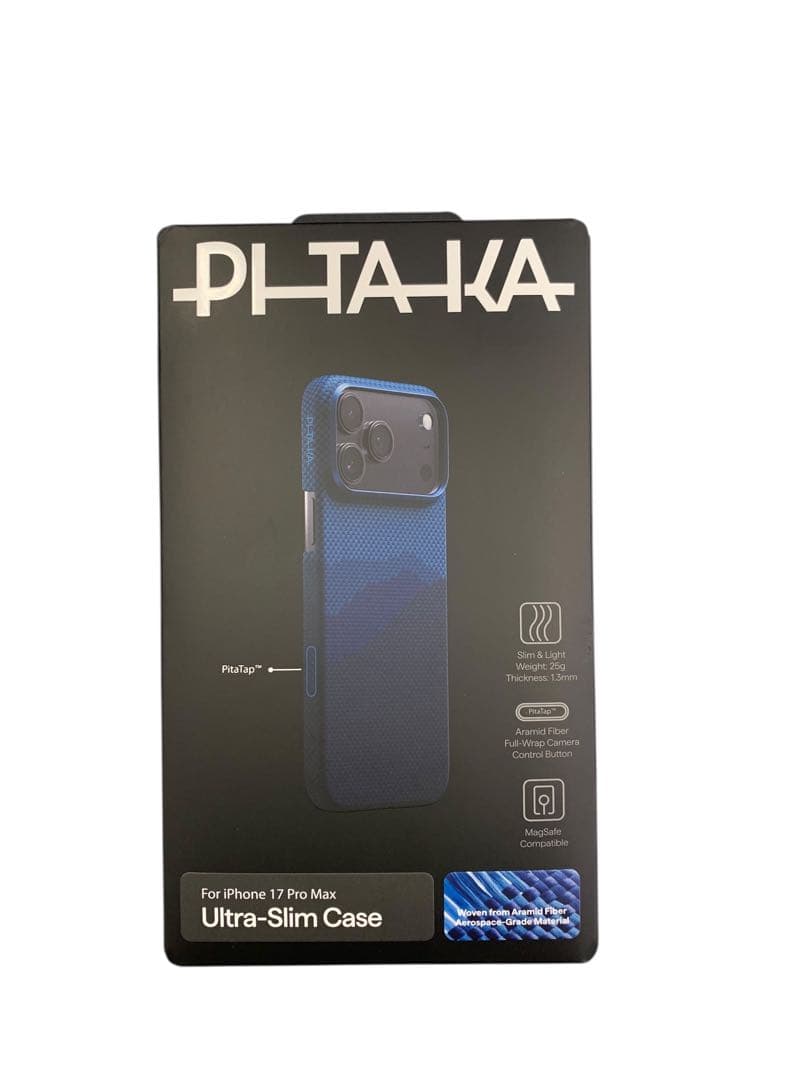 【開封済・未使用】PITAKA iPhone 17 Pro Max用ケース 極薄