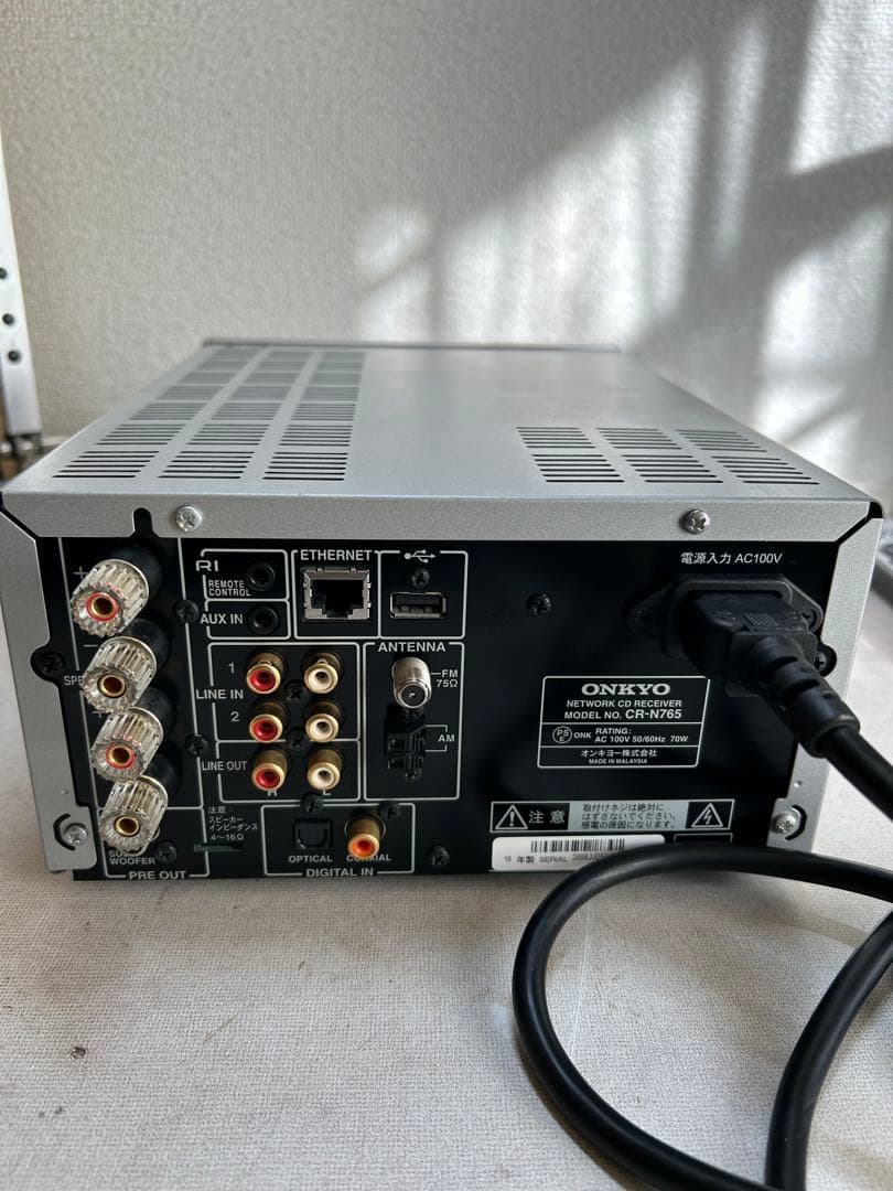 L17 整備ONKYO CR-N765 (S)ハイレゾレシーバー リモコン付