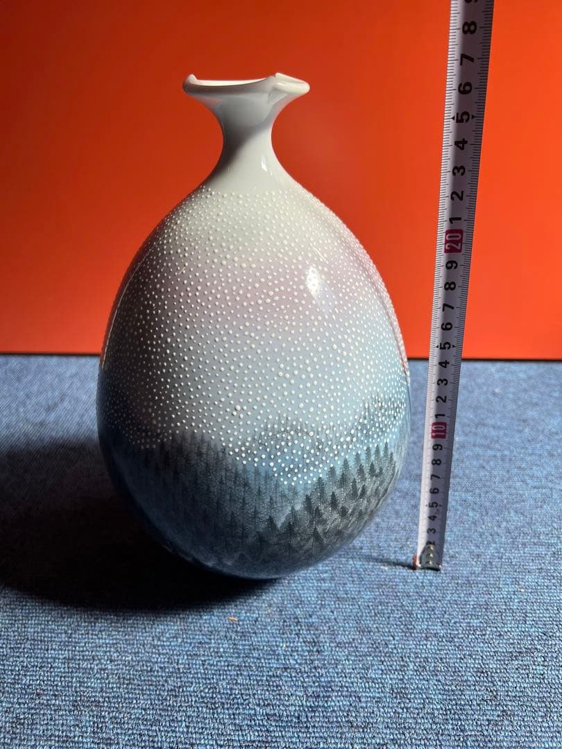 1017  藤井朱明作　日辰会友　花瓶　未使用