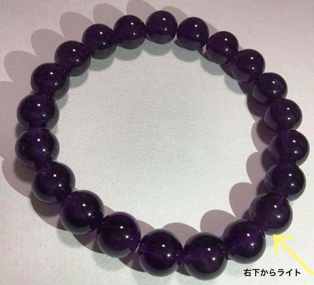 アメジスト　ウルグアイ産 16cm 9mm珠　パワーストーンブレスレット