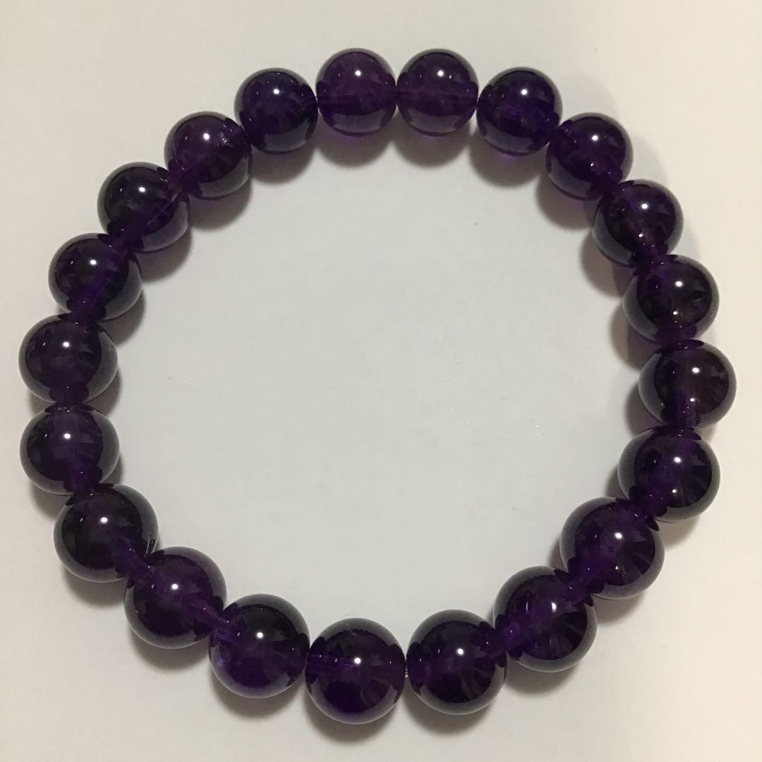 アメジスト　ウルグアイ産 16cm 9mm珠　パワーストーンブレスレット