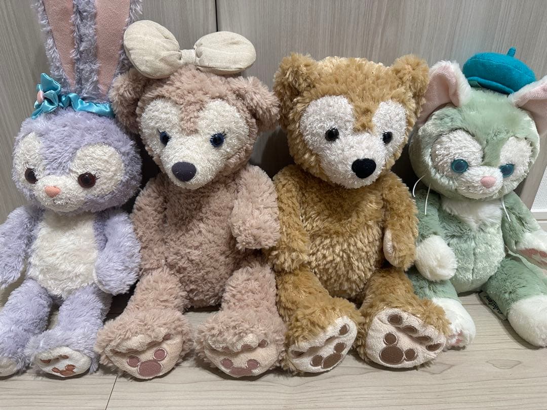 ダッフィー&フレンズ　ぬいぐるみ　セット　シェリーメイ　ステラルー　ジェラトーニ
