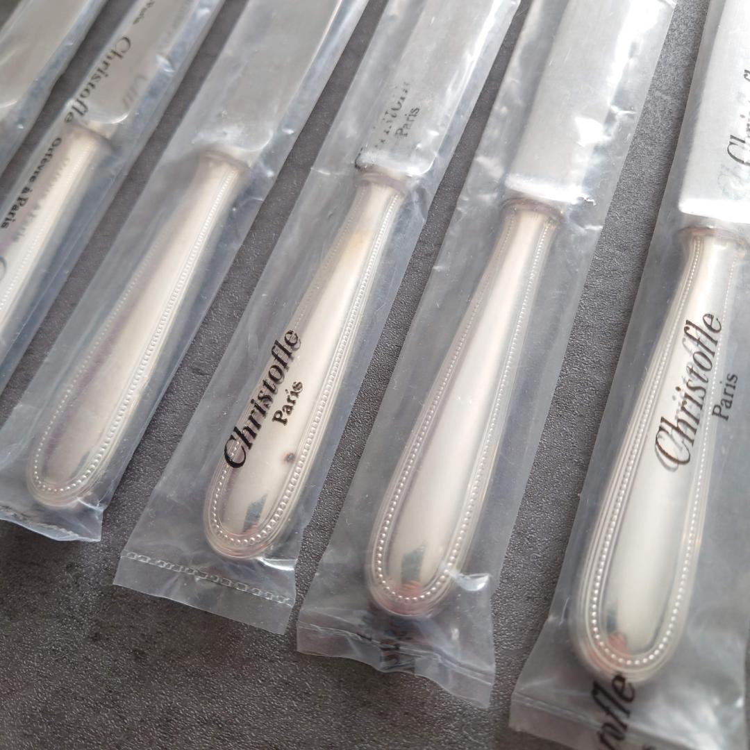 クリストフル パール デザートナイフ 未開封 6点