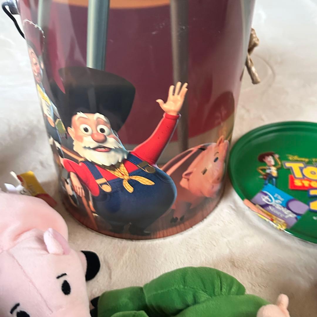 トイストーリー2 ぬいぐるみセット ブリキ缶入り 激レア ディズニーピクサー